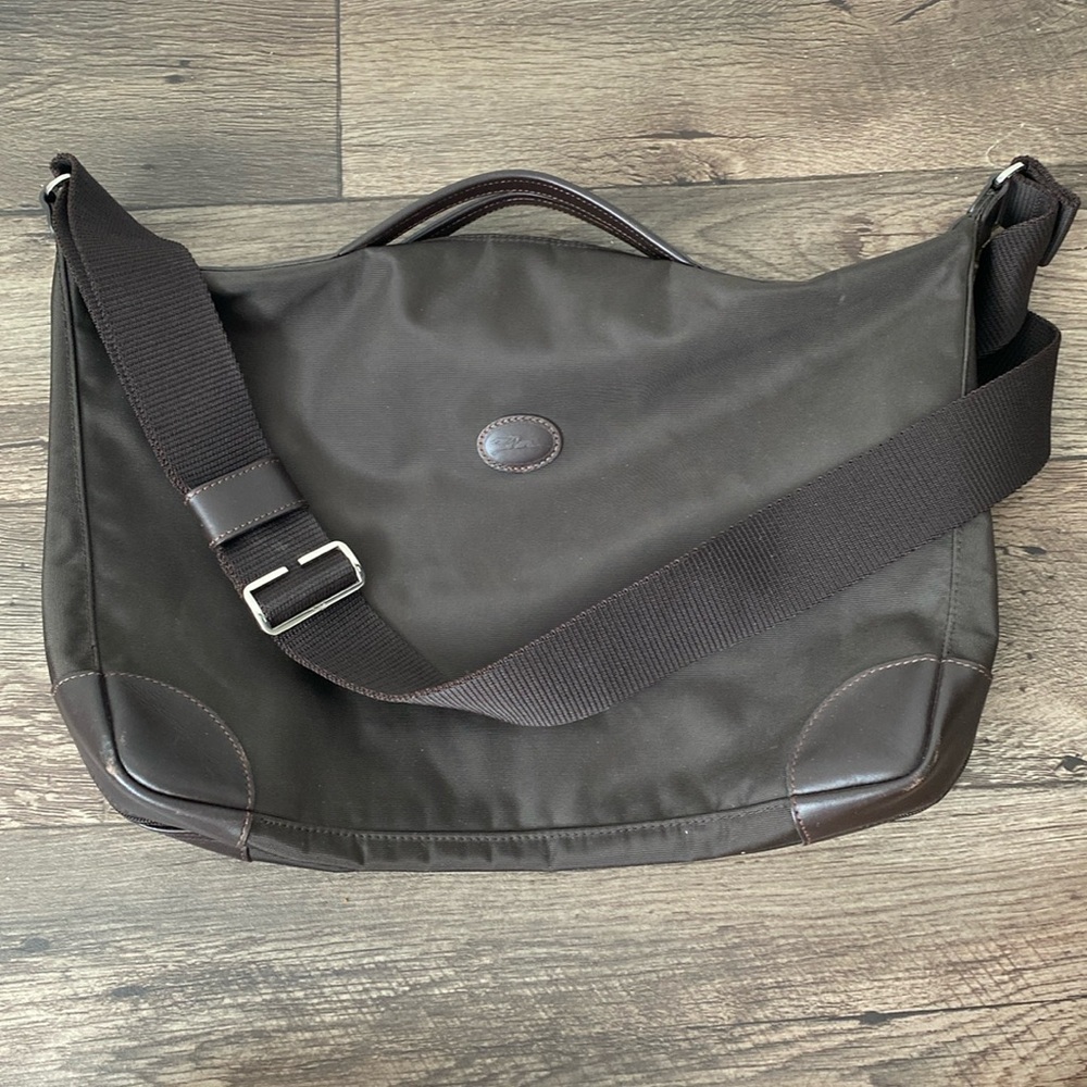 Longchamp Men’s Brown Laptop Messenger Bag